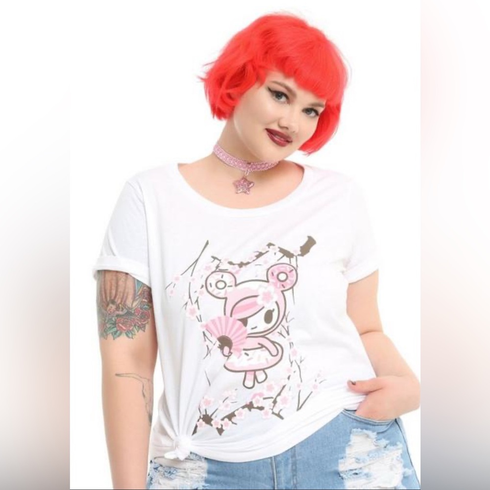 Tokidoki Blossom Donutella Girls Plus Size T-Shirt